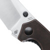 Kizer Towser K (V4593C3) 3.75" 154CM Satin Wharncliffe Plain Blade, Black Copper Handle