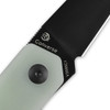 Kizer Converse (V3595C1) 3" 154CM Black Reverse Tanto Plain Blade, Jade G-10 Handle