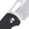Kizer Urban Bowie (V2578C1) 2.37" 154CM Satin Clip Point Plain Blade, Black G-10 Handle