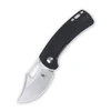 Kizer Urban Bowie (V2578C1) 2.37" 154CM Satin Clip Point Plain Blade, Black G-10 Handle