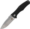 Skif Knives Hamster (IS-003B) 3.5" Stonewash 8Cr12MoV Drop Point Plain Blade, Black G-10 Handle