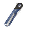 Kizer Comet Folding Knife (V3614C2) 3.00 in Satin 154CM, Blue Denim Micarta Handle