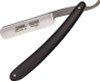 Timor Straight Razor 1505 Black Slim, Black Plastic Handle