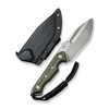 Civivi Maxwell Fixed Blade (C21040-2) 4.74" Stonewashed D2 Spear Point Plain Blade, Olive Drab Green Handle