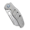 Kizer C01C Sheepdog Folding Knife (KI4488A4) 3.25 in Satin CPM S35VN Sheepsfoot Blade, Titanium Handle