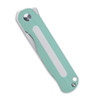 Kizer Lätt Vind Mini Folding Knife (V3567N4) 3.00 in Satin Bohler N690 Spear Point Blade, Tiffany Blue G-10 Handle