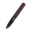 Kizer Feist Folding Knife (KI3499R3) 2.80 in Black CPM 4V Spear Point Blade, Red RichLite Handle