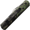 Colonial Knife Company(COL725) 3" Clip Point 440C Satin Plain Blade,Polymer Green Camo Handle