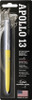 Fisher Space Pens Apollo 13 50th Anniversary Plastic Barrel Cap-O-Matic Space Pen (FP001280) PR4 Black Ink, Yellow Barrel, Chrome Cap