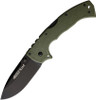 Cold Steel 4-Max Scout (CS62RQODBK) 4" Stone wash Drop Point Black Blade,Griv-Ex OD Handle
