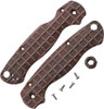 Chroma Scales Wood Coffer (CHR10011901) Textured Nylon PA12 Construction - Made for Spyderco Para Military 2 - Matching Bead Included