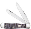 Case Trapper 80540- Tru-Sharp Surgical Stainless Steel, Smooth Purple Curly Maple Wood Handle (7254 SS)