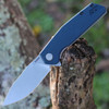 Kershaw Lucid Flipper (2036) 3.2 in 8Cr13MoV Stonewashed Clip Point Plain Blade, GFN Front Stainless Steel Back Handle