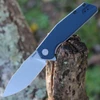 Kershaw Lucid 2036 assisted opening knife profile view showing 3.2 inch stonewashed clip point blade.