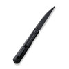 Civivi Clavi Front Flipper (C21019-1) 3.06" Black Stonewashed Nitro-V Wharncliffe Plain Blade, Black G10 Handle