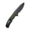 Civivi Mini Praxis Flipper Knife (C18026C-1) 2.98" Black Stonewashed D2 Drop Point Blade, OD Green G10 Handle