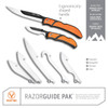 Outdoor Edge RazorGuide Pak Replacble Blade Hunters Combo Kit