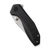 Civivi ODD 22 Flipper and Thumb Stud Knife (C21032-1) 2.97" Silver Bead Blasted 14C28N Plain Clip Point Blade, Black G10 Handle