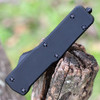 Templar Knife Premium Lightweight Series - Small OTF Automatic Elmax Blade (SA-BR-25-1) - 3.0" Elmax Steel Black SW Tanto, Aluminum Black Rubber Handle