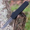 Templar Knife Premium Lightweight Series - Small OTF Automatic Elmax Blade (SA-BR-35-1) - 3.0" Elmax Steel Black SW Drop Point, Aluminum Black Rubber Handle