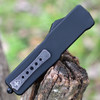 Templar Knife Premium Lightweight Series - Small OTF Automatic Elmax Blade (SA-BR-35-1) - 3.0" Elmax Steel Black SW Drop Point, Aluminum Black Rubber Handle