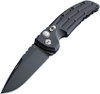Hogue  EX-A01 Automatic (HO34130) 3.5" Drop Point 154CM Black Cerakote Finish Blade, Black Aluminum Frame