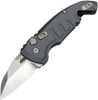 Hogue A01 Microswitch Automatic (HO24142) 1.95" Wharncliffe 154CM Tumble Finished Blade, Grey Aluminum Frame