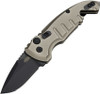 Hogue A01 Microswitch Automatic (HO24127) 1.95" Drop Point 154CM Black Cerakote Finish Blade, Matte FDE Aluminum Frame