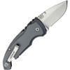 Hogue A01 Microswitch Automatic (24122) 1.95" Wharncliffe 154CM Tumble Finished Blade, Grey Aluminum Frame