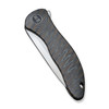 We Knife Synergy2v2 Flipper Knife (WE18046D-2) 3.49" CPM-20CV Stonewashed Drop Point Plain Blade, Tiger Stripe Patterned Flamed Titanium Handle