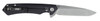 Case Kinzua Frame Lock Knife (64662) - 3.4" S35VN Satin Spear Plain Blade, Lightweight Black Anodized Aluminum Handle