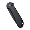 Civivi Button Lock Elementum II Knife (C18062P-1) 2.96" Black Stonewashed Nitro-V Drop Point Plain Blade, Black G-10 Handle