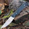 White River Small Game Fixed Blade Knife (WRSG-BBL) - 2.62in CPM-S35VN Satin Drop Point Plain Blade, Black Burlap Micarta Handle - Kydex Sheath