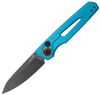 Kershaw Launch 11 Auto (7550TEAL) 2.75" CPM-154 Blackwashed Drop Point Plain Blade, Teal Aluminum Handle