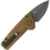 Buck Mini Deploy Automatic (BU839BRS1) 1.875" 154CM Tungsten Cerakote Drop Point Plain Blade, Burnt Bronze Coated Aluminum Handle