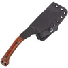 CRKT Razel Nax (CR2014) 4.29" 1075 Carbon Steel Chisel Plain Blade, Brown Micarta Handle, Black Kydex Belt Sheath
