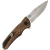 Buck Knives Sprint Pro (BU841BRS1) 3.13" S30V Satin Drop Point Plain Blade, Burlap Micarta Handle