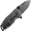 CRKT Squid Compact A/O (CR2485K) 1.75" 8Cr13MoV Blackwashed Spear Point Plain Blade, Blackwashed Stainless Steel Handle