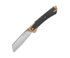 Buck Knives 263 Hiline XL Folding Knife (0236CPS1-B)- 3.75" Stonewashed D2 Cleaver Blade, Copper Aluminum with Black G-10 Overlay Handle