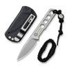 Civivi Circulus Fixed Blade (C22012-2) 1.96" Stonewash 10Cr15CoMoV Drop Point Plain Blade, Stonewash 10Cr15CoMoV Handle