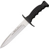 Muela Fixed Blade Knife (CI95191)- 7.50" Stainless Steel Clip Point, Black Rubber Handle