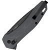 Kershaw Covalent (2042) 3.2" D2 Blackwashed Drop Point Plain Blade, Black Glass-Filled Nylon Handle