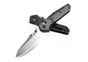 Benchmade Mini Osborne Folding Knife (945-2)- 2.92" CPM-S90V Stonewashed Reverse Tanto Plain Blade, Black Carbon Fiber Handle