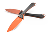 Benchmade Altitude Fixed Blade Knife (15201OR)- CPM-S90V Orange Cerakote Drop Point Plain Blade, Black Carbon Fiber Handle