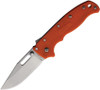 Demko Knives AD20.5 Shark Lock - 3.25" AUS-10A Stonewash Clip Point Blade, Orange Textured Grivory Handle