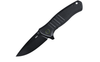 CRKT Dextro (6295) 3.18" D2 Black TiNi Coated Drop Point Plain Blade, Black Textured Aluminum Handle