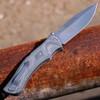 Viper Knives Start Lockback (V5850CN) 4.0" N690 Bead Blast Spear Point Plain Blade, Black Canvas Micarta Handle