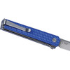 CRKT CEO Microflipper (7083) 2.21" Sandvik 12C27 Satin Reverse Tanto Plain Blade, Blue Aluminum Handle