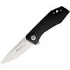 Maserin AM-3 Folding Knife (377/G10N)- 2.75" Satin M390 Drop Point Plain Blade, Black G-10 Handle