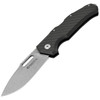 Maserin Nimrod Folding Knife (480CN)- 3.50" Stonewashed Bohler M390 Drop Point Plain Blade, Black Carbon Fiber Handle